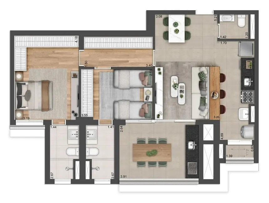 Foto 5 de Apartamento com 2 quartos à venda, 88m2 em Barueri - SP