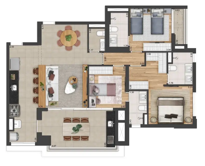 Foto 3 de Apartamento com 2 quartos à venda, 88m2 em Barueri - SP