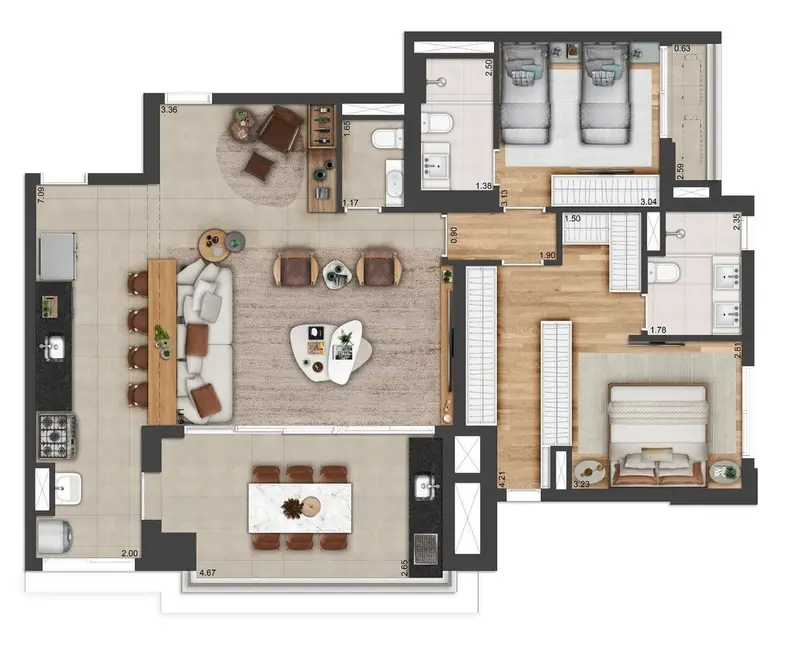 Foto 4 de Apartamento com 2 quartos à venda, 88m2 em Barueri - SP