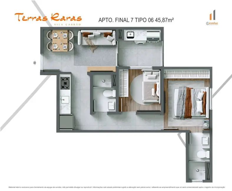 Apartamento com 1 quarto à venda, 32m2 em Vila Carrão, São Paulo - SP - imagem 1 Foto 1 de Apartamento com 1 quarto à venda, 32m2 em Vila Carrão, São Paulo - SP