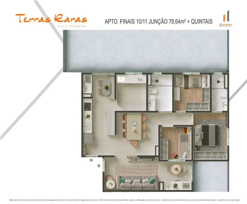 Apartamento com 1 quarto à venda, 32m2 em Vila Carrão, São Paulo - SP - imagem 8 Foto 8 de Apartamento com 1 quarto à venda, 32m2 em Vila Carrão, São Paulo - SP