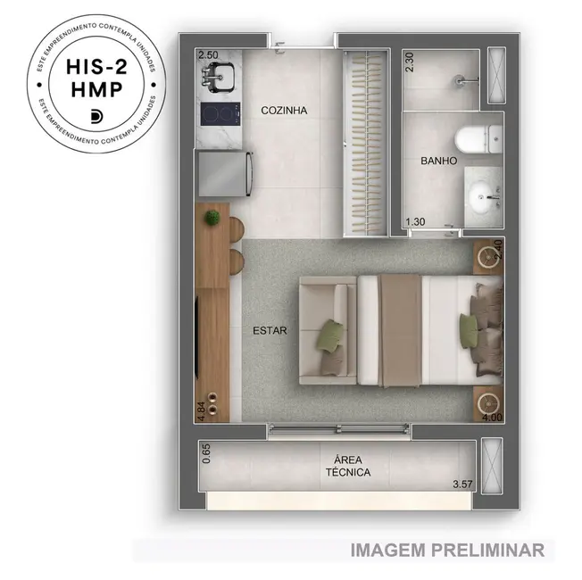 Kitnet com 1 quarto à venda, 27m2 em Mooca, São Paulo - SP - imagem 1 Foto 1 de Kitnet com 1 quarto à venda, 27m2 em Mooca, São Paulo - SP