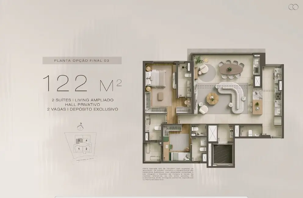 Foto 3 de Apartamento com 3 quartos à venda, 122m2 em Vila Mariana, São Paulo - SP