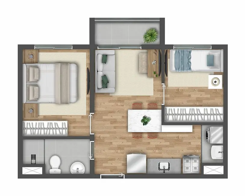 Foto 4 de Apartamento com 1 quarto à venda, 26m2 em Vila Carrão, São Paulo - SP