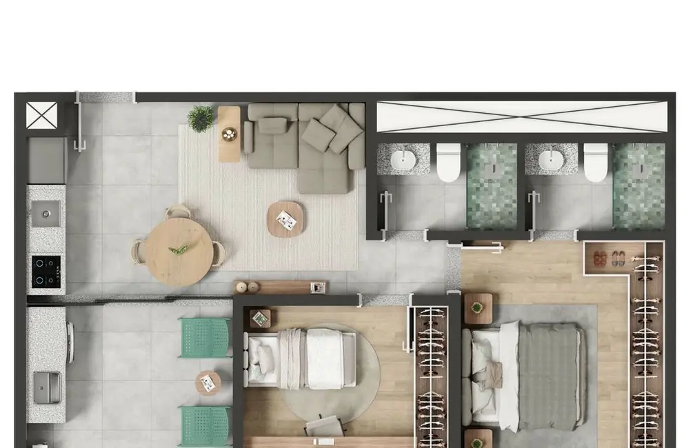 Foto 3 de Apartamento com 1 quarto à venda, 38m2 em Pinheiros, São Paulo - SP