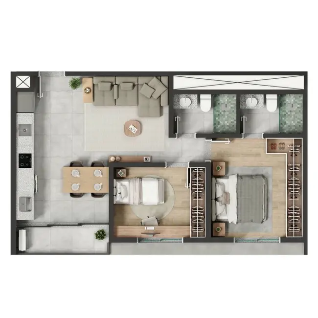 Foto 4 de Apartamento com 1 quarto à venda, 38m2 em Pinheiros, São Paulo - SP