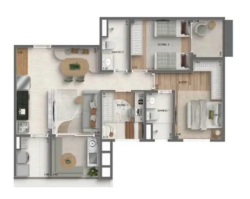 Foto 9 de Apartamento com 2 quartos à venda, 46m2 em Vila Monte Alegre, São Paulo - SP