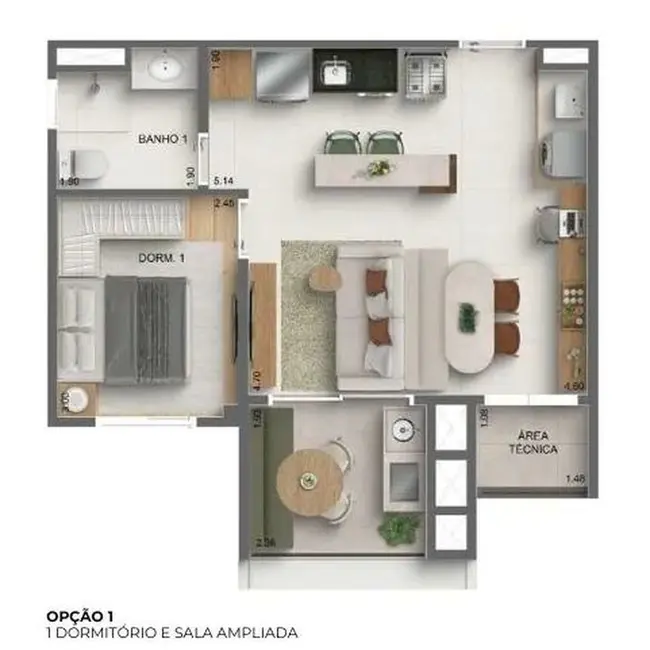 Apartamento com 2 quartos à venda, 45m2 em Vila Monte Alegre, São Paulo - SP - imagem 9 Foto 9 de Apartamento com 2 quartos à venda, 45m2 em Vila Monte Alegre, São Paulo - SP