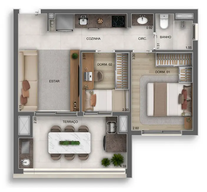 Apartamento com 1 quarto à venda, 41m2 em Vila Guilhermina, São Paulo - SP - imagem 1 Foto 1 de Apartamento com 1 quarto à venda, 41m2 em Vila Guilhermina, São Paulo - SP