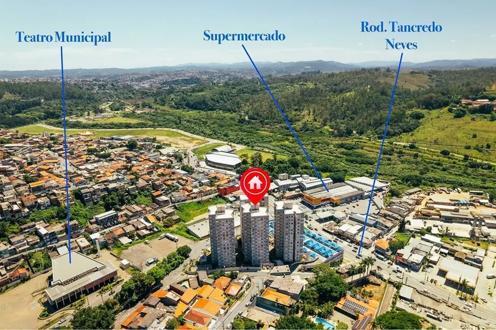 Foto 4 de Apartamento com 2 quartos à venda, 47m2 em Serpa, Caieiras - SP