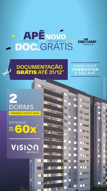 Apartamento com 2 quartos à venda, 47m2 em Penha de França, São Paulo - SP - imagem 1 Foto 1 de Apartamento com 2 quartos à venda, 47m2 em Penha de França, São Paulo - SP