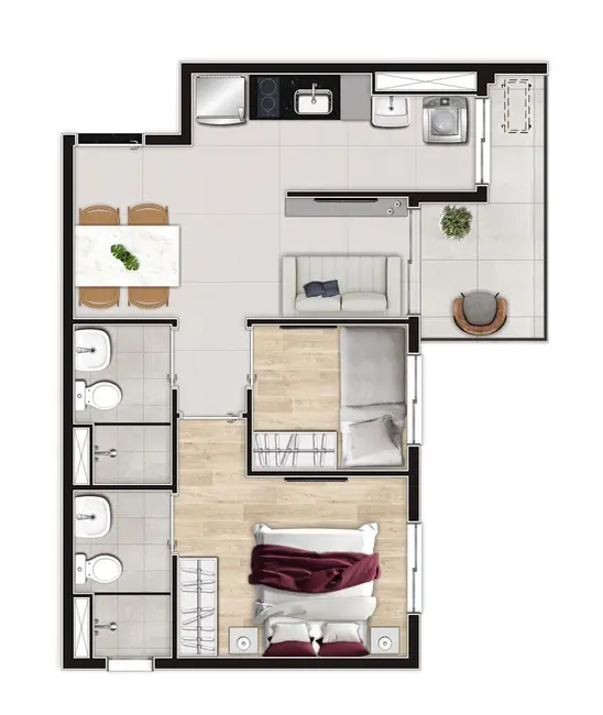 Kitnet com 1 quarto à venda, 20m2 em Bela Vista, São Paulo - SP - imagem 6 Foto 6 de Kitnet com 1 quarto à venda, 20m2 em Bela Vista, São Paulo - SP