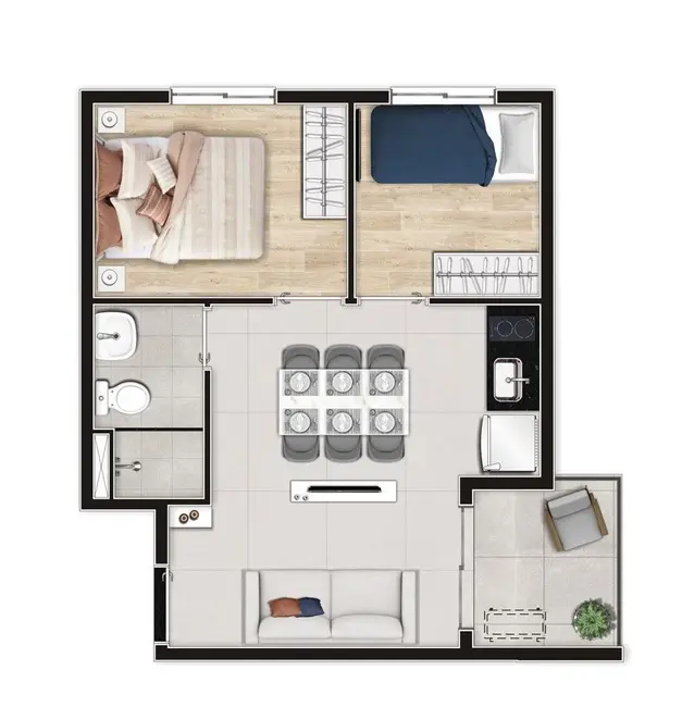 Kitnet com 1 quarto à venda, 20m2 em Bela Vista, São Paulo - SP - imagem 2 Foto 2 de Kitnet com 1 quarto à venda, 20m2 em Bela Vista, São Paulo - SP