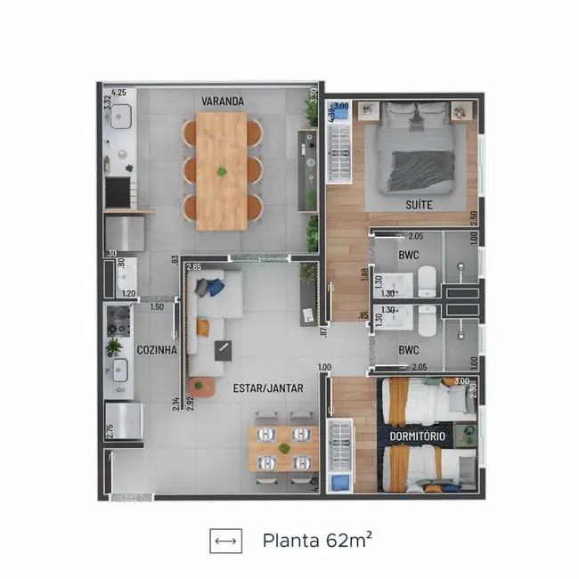 Apartamento com 2 quartos à venda, 64m2 em Vila São João, Guarulhos - SP - imagem 5 Foto 5 de Apartamento com 2 quartos à venda, 64m2 em Vila São João, Guarulhos - SP