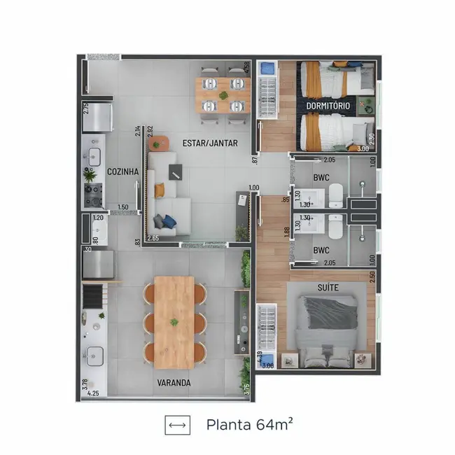 Apartamento com 2 quartos à venda, 64m2 em Vila São João, Guarulhos - SP - imagem 2 Foto 2 de Apartamento com 2 quartos à venda, 64m2 em Vila São João, Guarulhos - SP