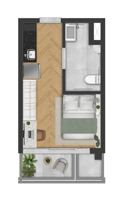 Apartamento com 2 quartos à venda, 42m2 em Alto da Boa Vista, São Paulo - SP - imagem 2 Foto 2 de Apartamento com 2 quartos à venda, 42m2 em Alto da Boa Vista, São Paulo - SP
