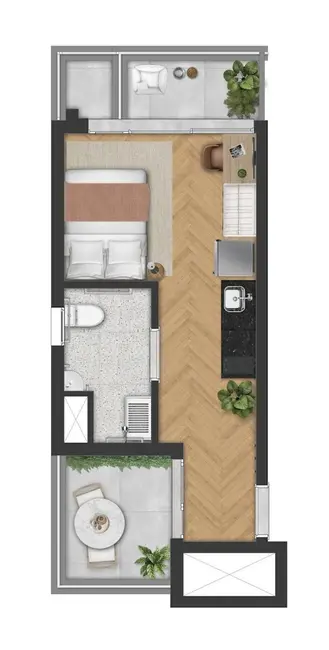 Apartamento com 2 quartos à venda, 42m2 em Alto da Boa Vista, São Paulo - SP - imagem 1 Foto 1 de Apartamento com 2 quartos à venda, 42m2 em Alto da Boa Vista, São Paulo - SP