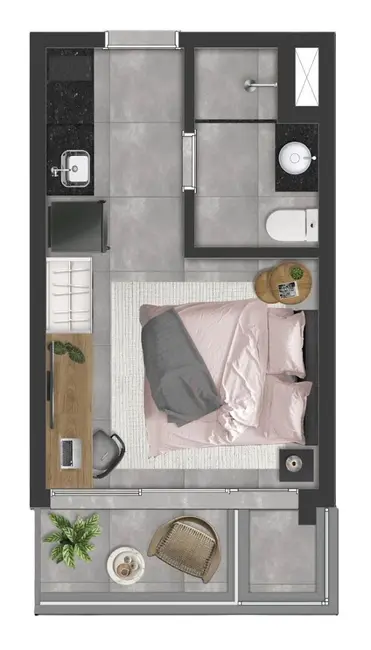 Apartamento com 2 quartos à venda, 42m2 em Alto da Boa Vista, São Paulo - SP - imagem 7 Foto 7 de Apartamento com 2 quartos à venda, 42m2 em Alto da Boa Vista, São Paulo - SP