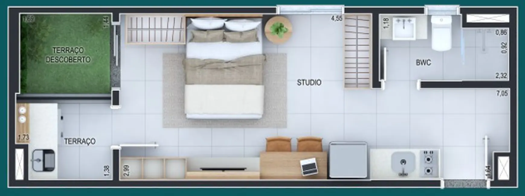 Kitnet com 1 quarto à venda, 26m2 em Tucuruvi, São Paulo - SP - imagem 5 Foto 5 de Kitnet com 1 quarto à venda, 26m2 em Tucuruvi, São Paulo - SP