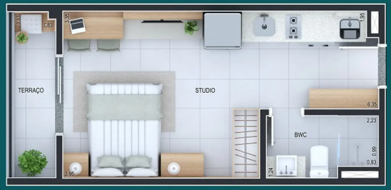 Kitnet com 1 quarto à venda, 26m2 em Tucuruvi, São Paulo - SP - imagem 8 Foto 8 de Kitnet com 1 quarto à venda, 26m2 em Tucuruvi, São Paulo - SP