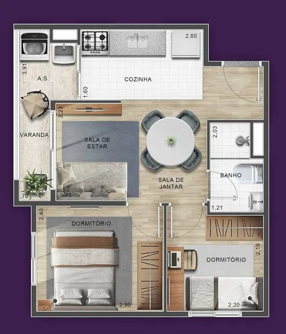 Foto 7 de Apartamento com 2 quartos à venda, 37m2 em Vila Aricanduva, São Paulo - SP