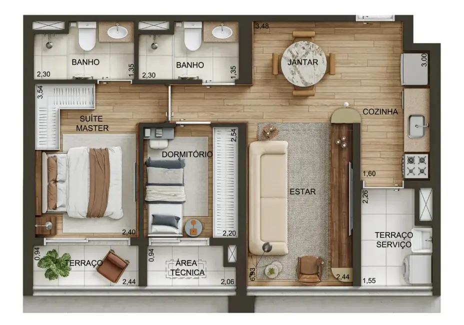 Kitnet com 1 quarto à venda, 22m2 em Chácara Santo Antônio (Zona Sul), São Paulo - SP - imagem 5 Foto 5 de Kitnet com 1 quarto à venda, 22m2 em Chácara Santo Antônio (Zona Sul), São Paulo - SP
