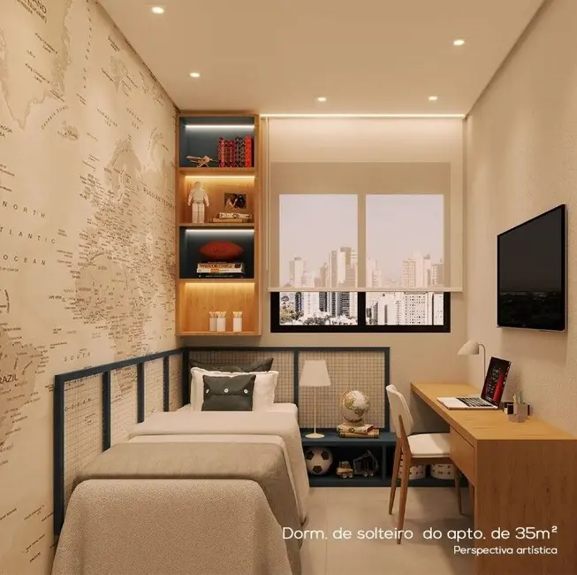 Apartamento com 3 quartos à venda, 61m2 em Bosque da Saúde, São Paulo - SP - imagem 8 Foto 8 de Apartamento com 3 quartos à venda, 61m2 em Bosque da Saúde, São Paulo - SP