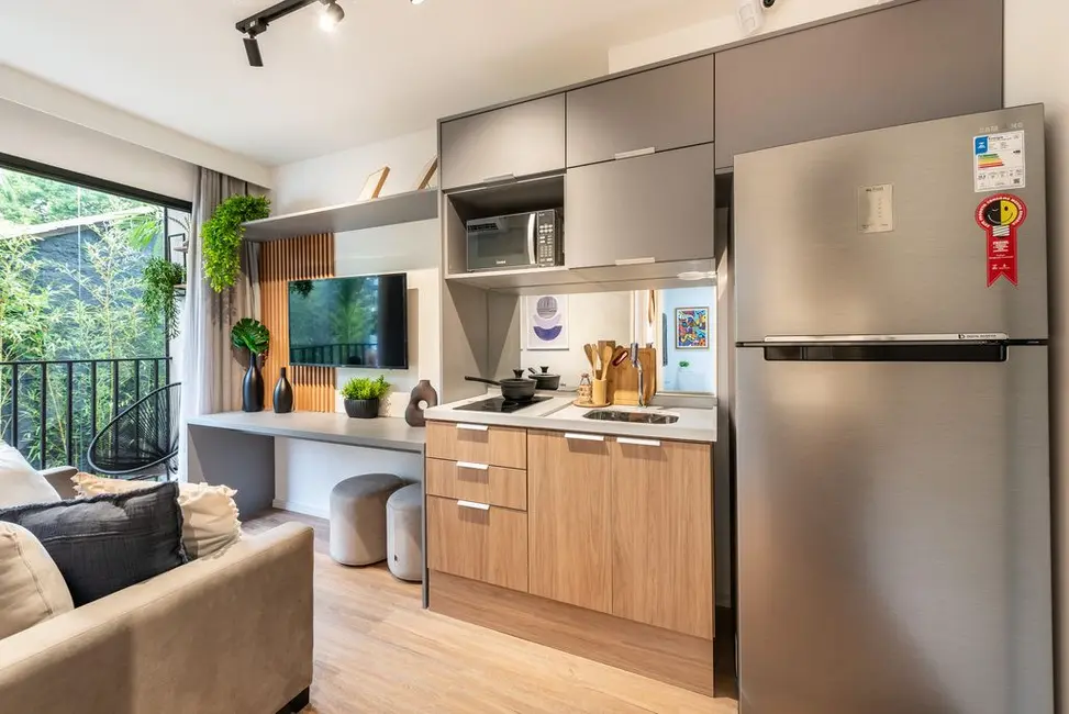 Apartamento com 2 quartos à venda, 37m2 em Pinheiros, São Paulo - SP - imagem 5 Foto 5 de Apartamento com 2 quartos à venda, 37m2 em Pinheiros, São Paulo - SP