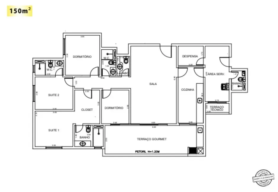 Foto 1 de Apartamento com 4 quartos à venda, 200m2 em Jardim do Mar, Sao Bernardo Do Campo - SP