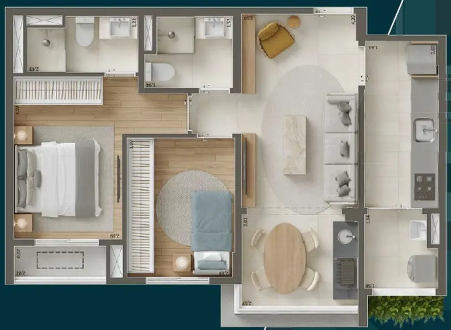 Apartamento com 2 quartos à venda, 42m2 em São Paulo - SP - imagem 5 Foto 5 de Apartamento com 2 quartos à venda, 42m2 em São Paulo - SP