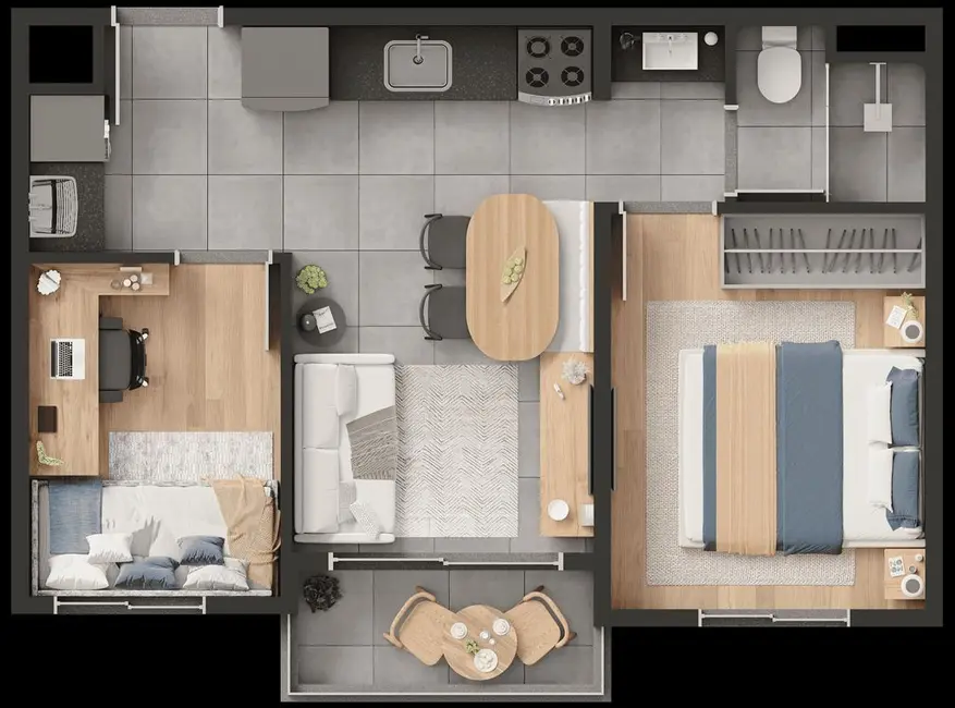 Foto 2 de Apartamento com 2 quartos à venda, 37m2 em Santa Teresinha, São Paulo - SP