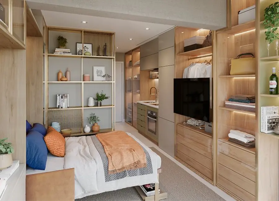 Kitnet com 1 quarto à venda, 22m2 em Campo Belo, São Paulo - SP - imagem 3 Foto 3 de Kitnet com 1 quarto à venda, 22m2 em Campo Belo, São Paulo - SP