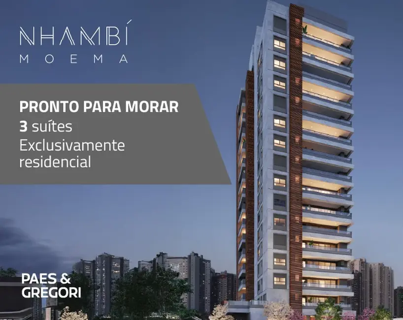 Foto 1 de Apartamento com 3 quartos à venda, 121m2 em Moema, São Paulo - SP