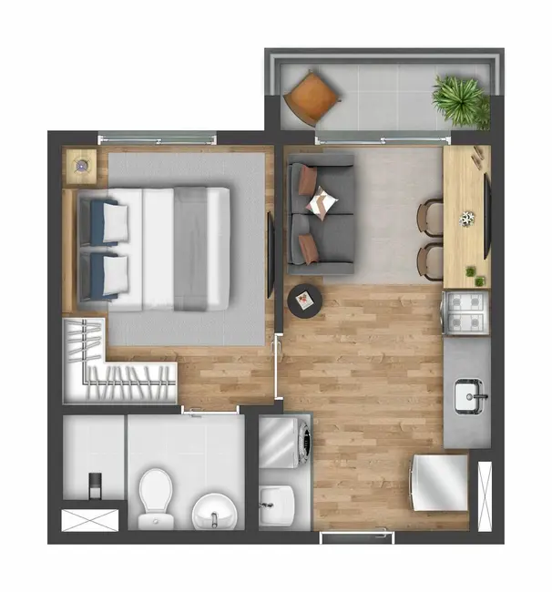 Foto 1 de Apartamento com 2 quartos à venda, 41m2 em Vila Nova das Belezas, São Paulo - SP