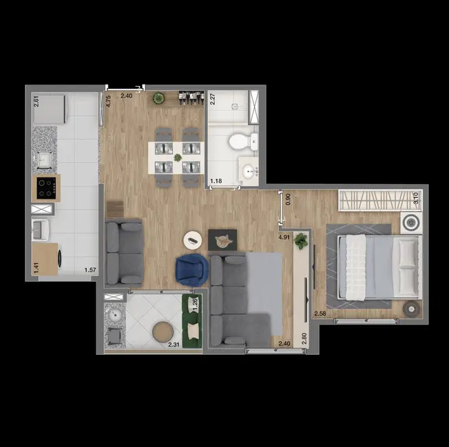 Apartamento com 3 quartos à venda, 69m2 em Vila Andrade, São Paulo - SP - imagem 1 Foto 1 de Apartamento com 3 quartos à venda, 69m2 em Vila Andrade, São Paulo - SP