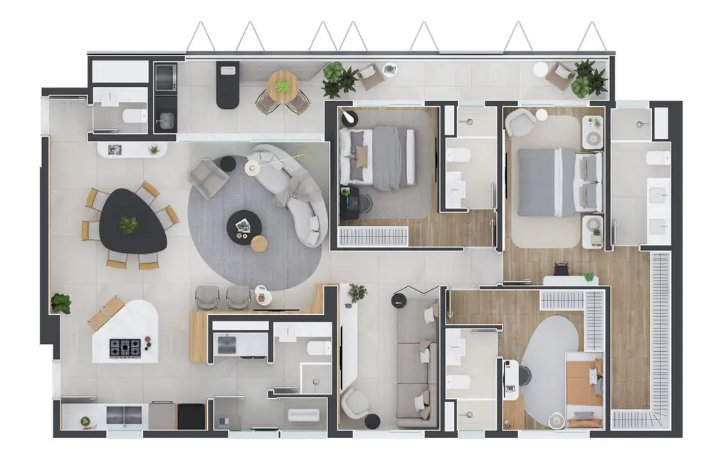 Foto 5 de Apartamento com 3 quartos à venda, 157m2 em Vila Brandina, Campinas - SP