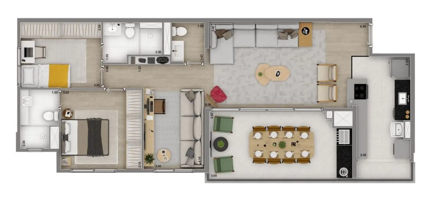 Foto 3 de Apartamento com 3 quartos à venda, 94m2 em Morumbi, São Paulo - SP