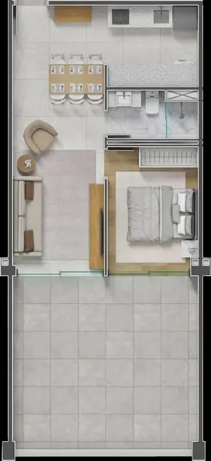 Kitnet com 1 quarto à venda, 18m2 em Centro, São Paulo - SP - imagem 1 Foto 1 de Kitnet com 1 quarto à venda, 18m2 em Centro, São Paulo - SP