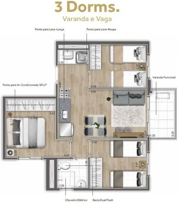 Apartamento com 2 quartos à venda, 35m2 em Perdizes, São Paulo - SP - imagem 3 Foto 3 de Apartamento com 2 quartos à venda, 35m2 em Perdizes, São Paulo - SP