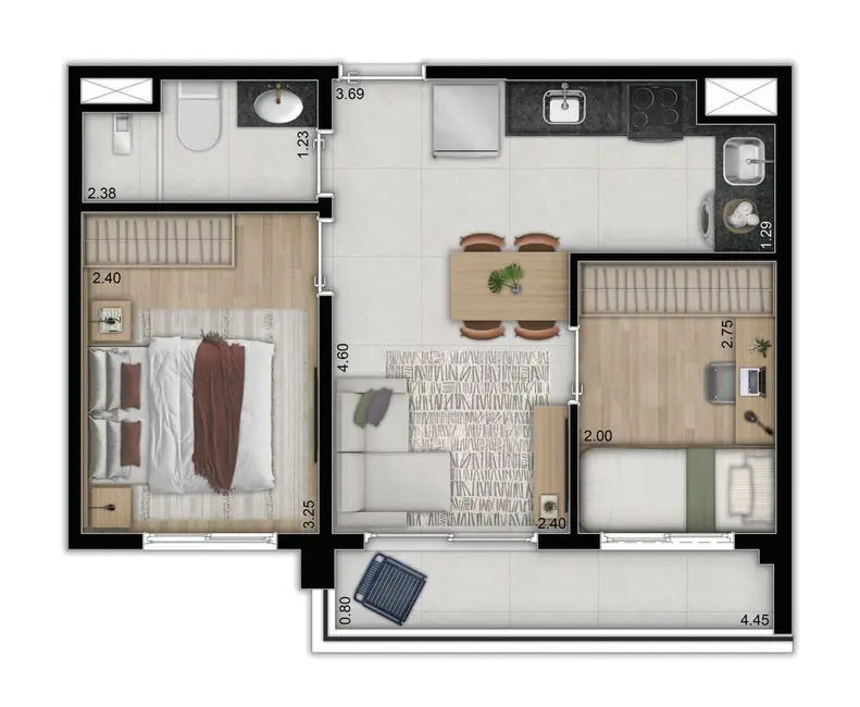 Foto 9 de Apartamento com 2 quartos à venda, 39m2 em Bom Retiro, São Paulo - SP