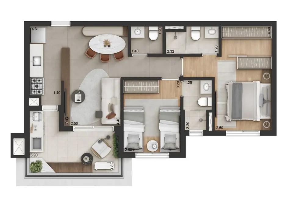 Foto 3 de Cobertura com 3 quartos à venda, 167m2 em Jardim Tupanci, Barueri - SP