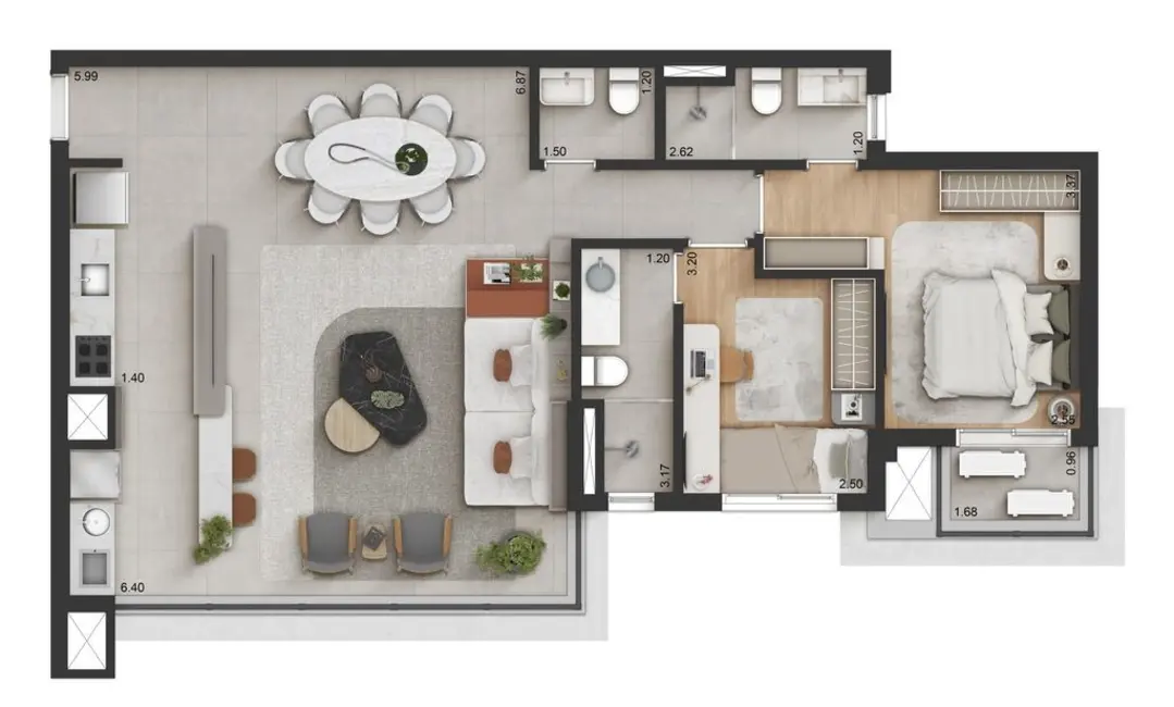 Foto 8 de Cobertura com 3 quartos à venda, 167m2 em Jardim Tupanci, Barueri - SP
