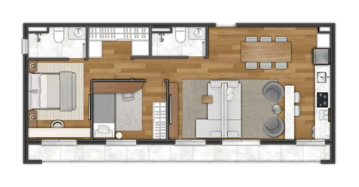 Foto 1 de Apartamento com 2 quartos à venda, 58m2 em Vila Clementino, São Paulo - SP