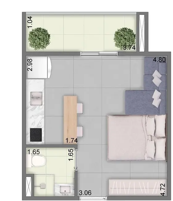 Foto 7 de Apartamento com 1 quarto à venda, 96m2 em Vila Matilde, São Paulo - SP