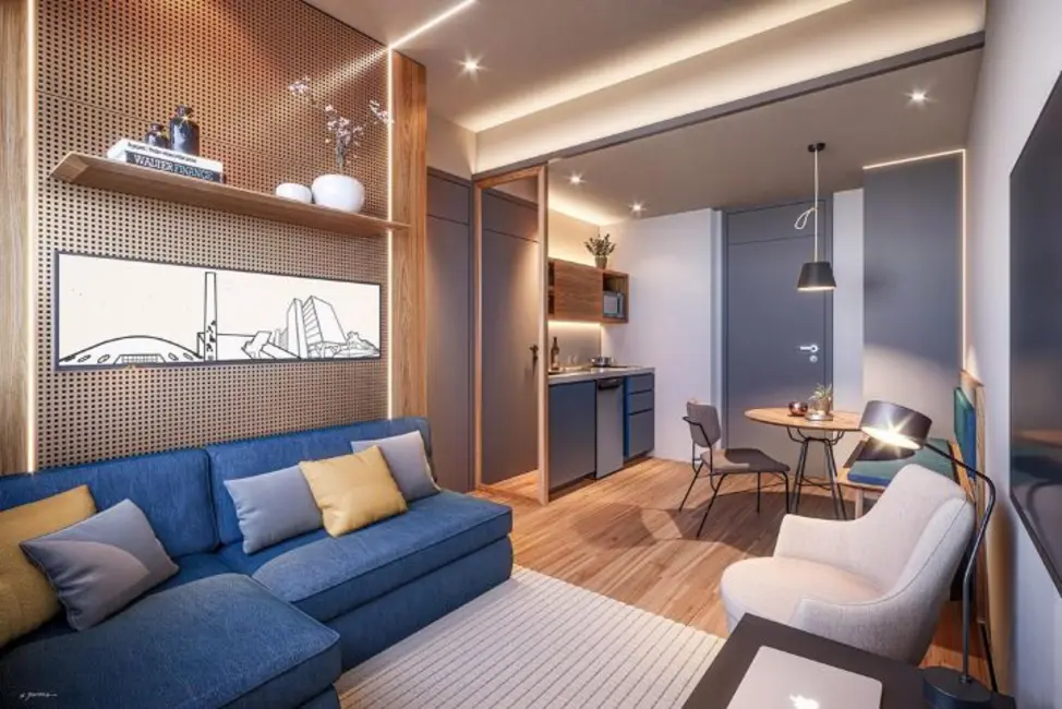 Kitnet com 1 quarto à venda, 17m2 em Ibirapuera, São Paulo - SP - imagem 3 Foto 3 de Kitnet com 1 quarto à venda, 17m2 em Ibirapuera, São Paulo - SP