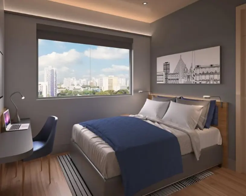 Kitnet com 1 quarto à venda, 17m2 em Ibirapuera, São Paulo - SP - imagem 4 Foto 4 de Kitnet com 1 quarto à venda, 17m2 em Ibirapuera, São Paulo - SP