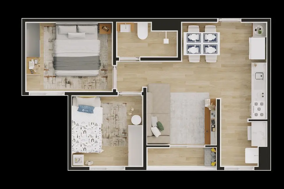 Foto 1 de Apartamento com 2 quartos à venda, 40m2 em Serraria, Diadema - SP