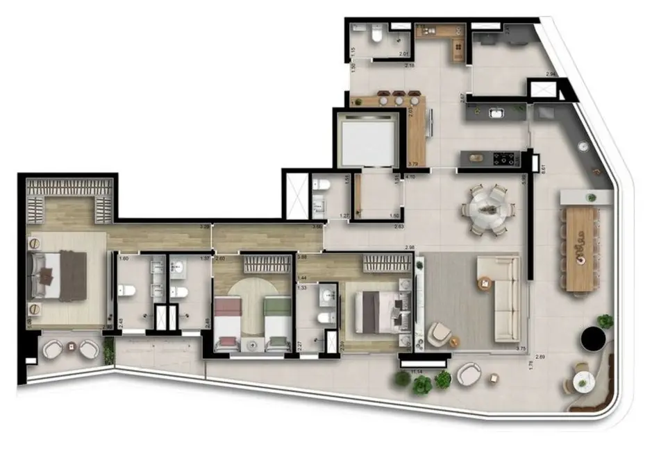 Foto 7 de Apartamento com 3 quartos à venda, 179m2 em Perdizes, São Paulo - SP