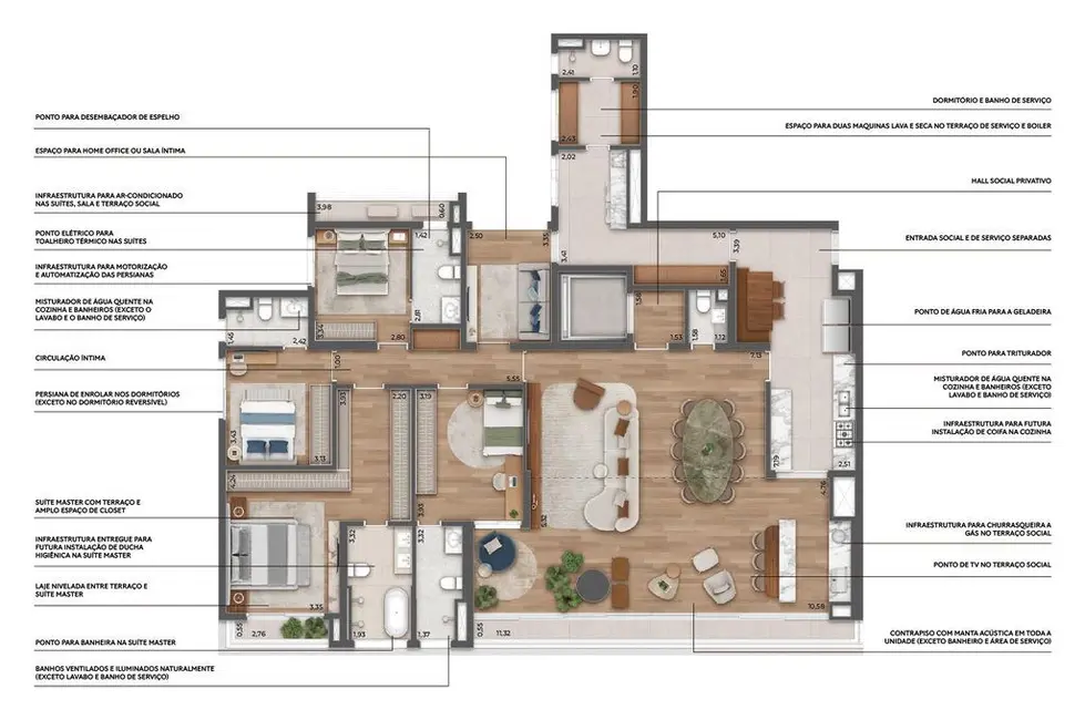 Foto 3 de Apartamento com 4 quartos à venda, 189m2 em Pinheiros, São Paulo - SP