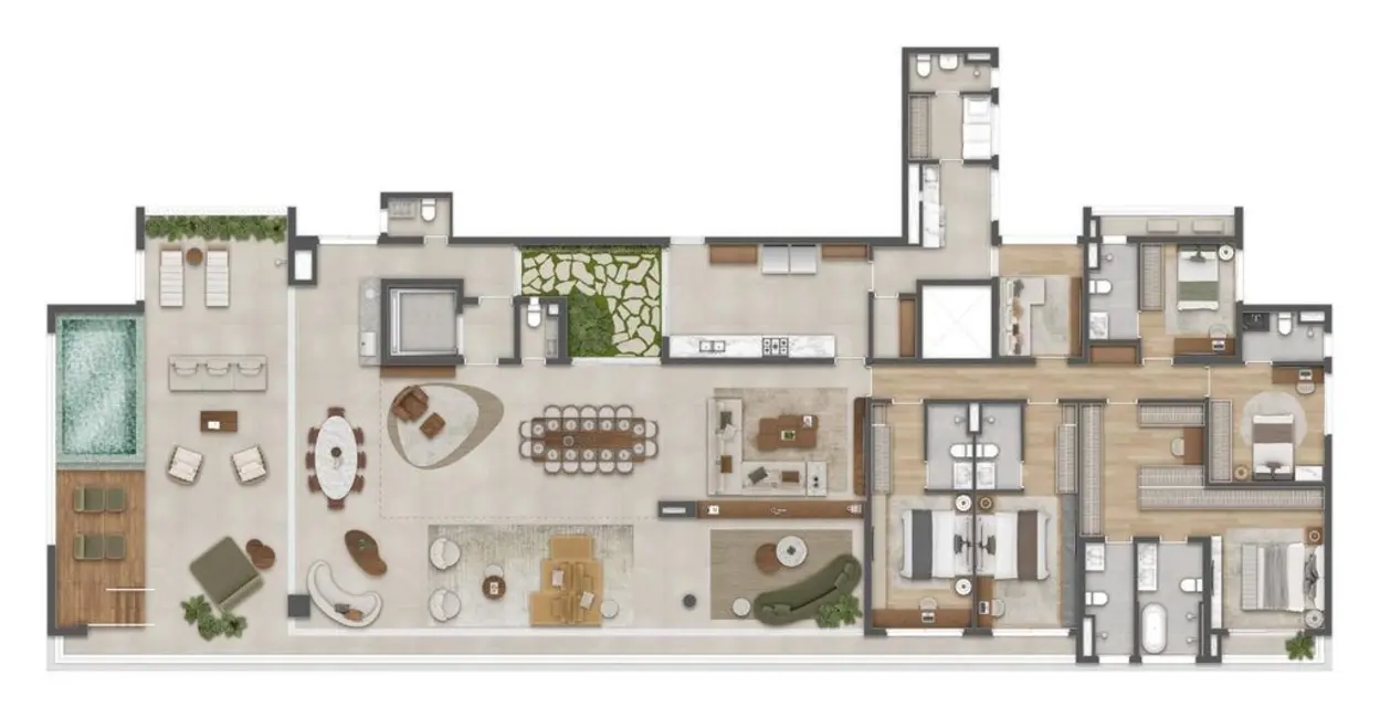 Cobertura com 4 quartos à venda, 366m2 em Pinheiros, São Paulo - SP - imagem 5 Foto 5 de Cobertura com 4 quartos à venda, 366m2 em Pinheiros, São Paulo - SP
